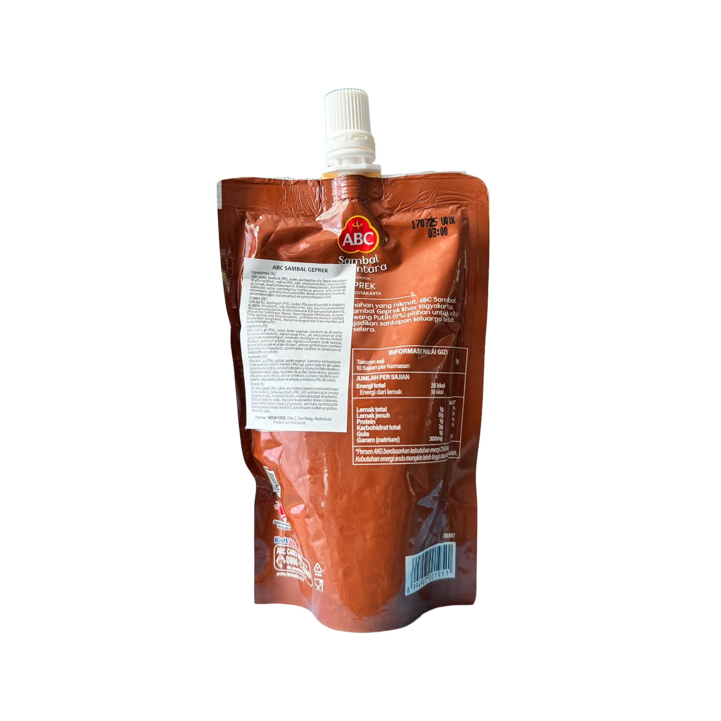 ABC Sambal Pouch Geprek Khas Yogyakarta - Java Markt