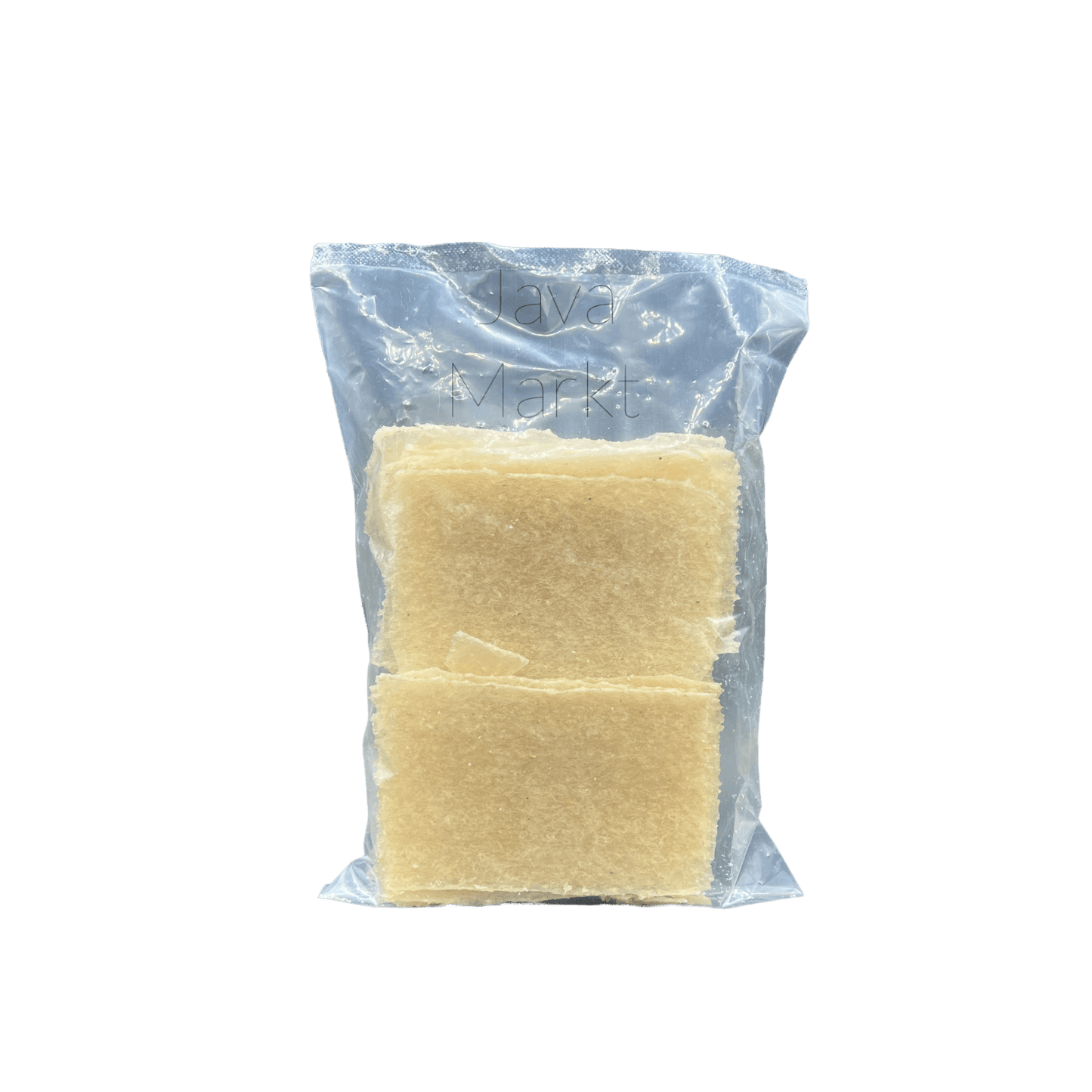 Knuspriges Kerupuk Gendar Spezial von Nesia Food, typische indonesische Lebensmittel, goldbraun und geröstet, in einer Verpackung.