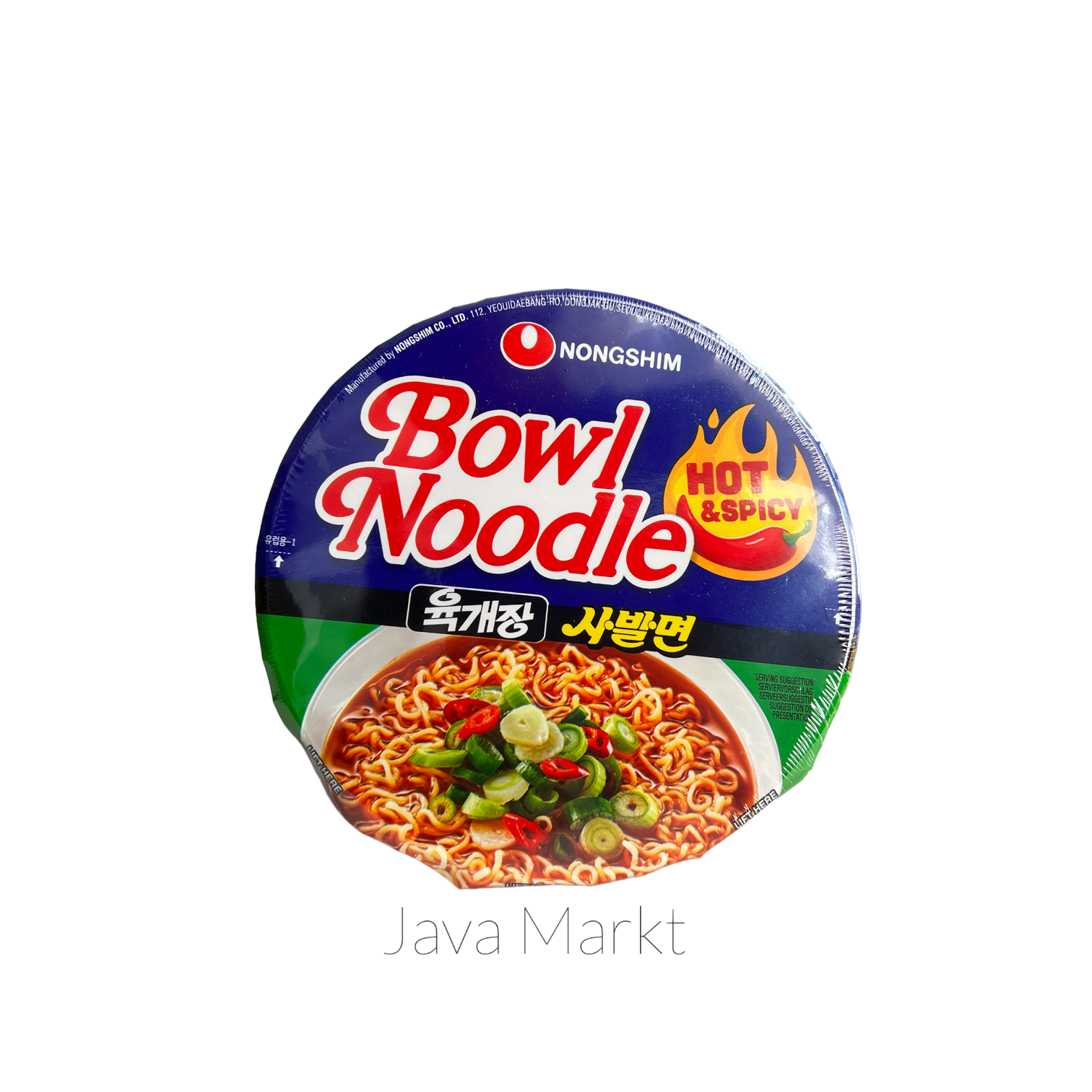 Nong Shim Instant Bowl Noodle Hot & Spicy - Java Markt