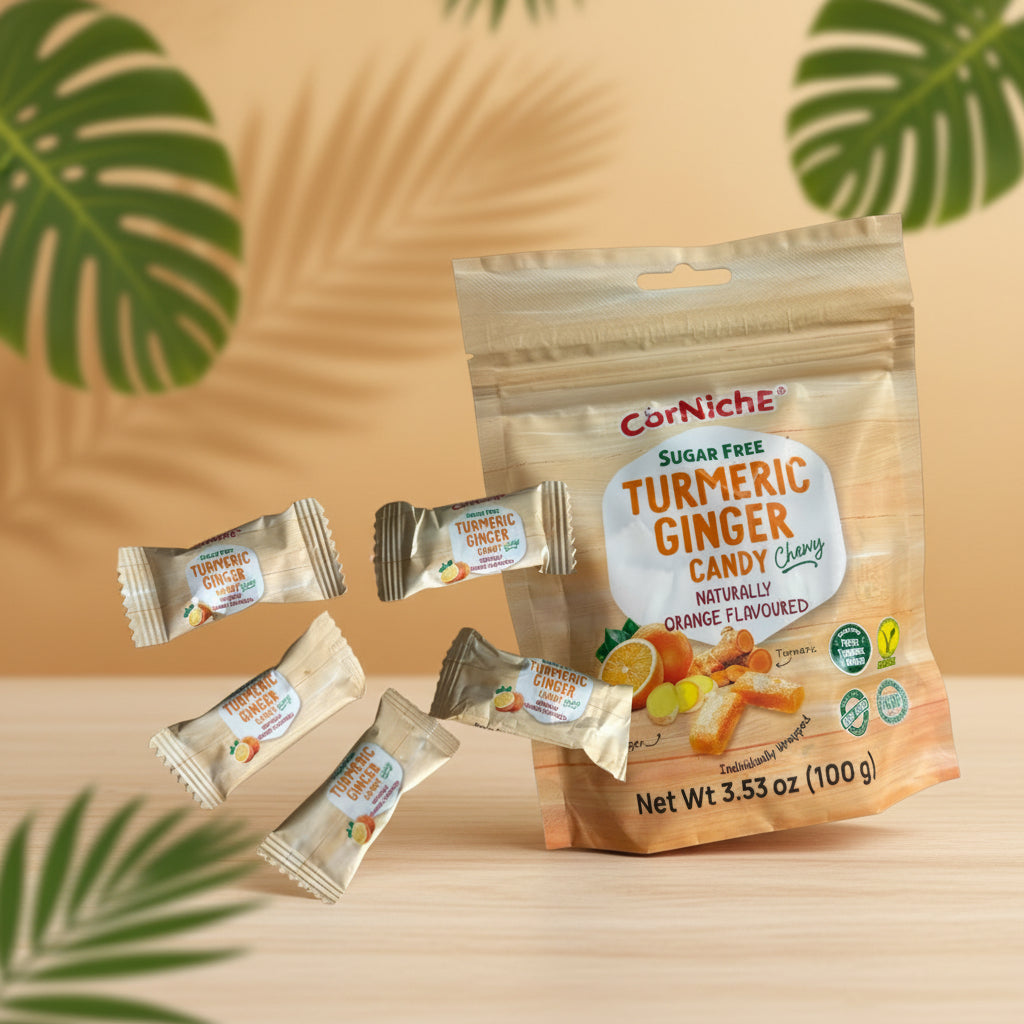 Corniche - Turmeric Ginger Chewy Candy OrangeFlavor - Java Markt