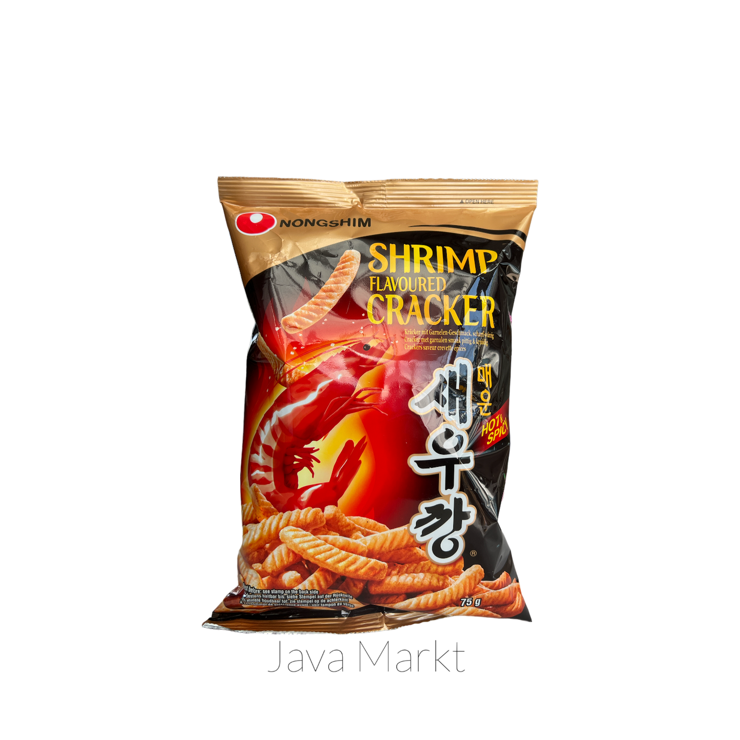 Nong Shim Shrimp Flavoured Cracker Hot & Spicy - Java Markt