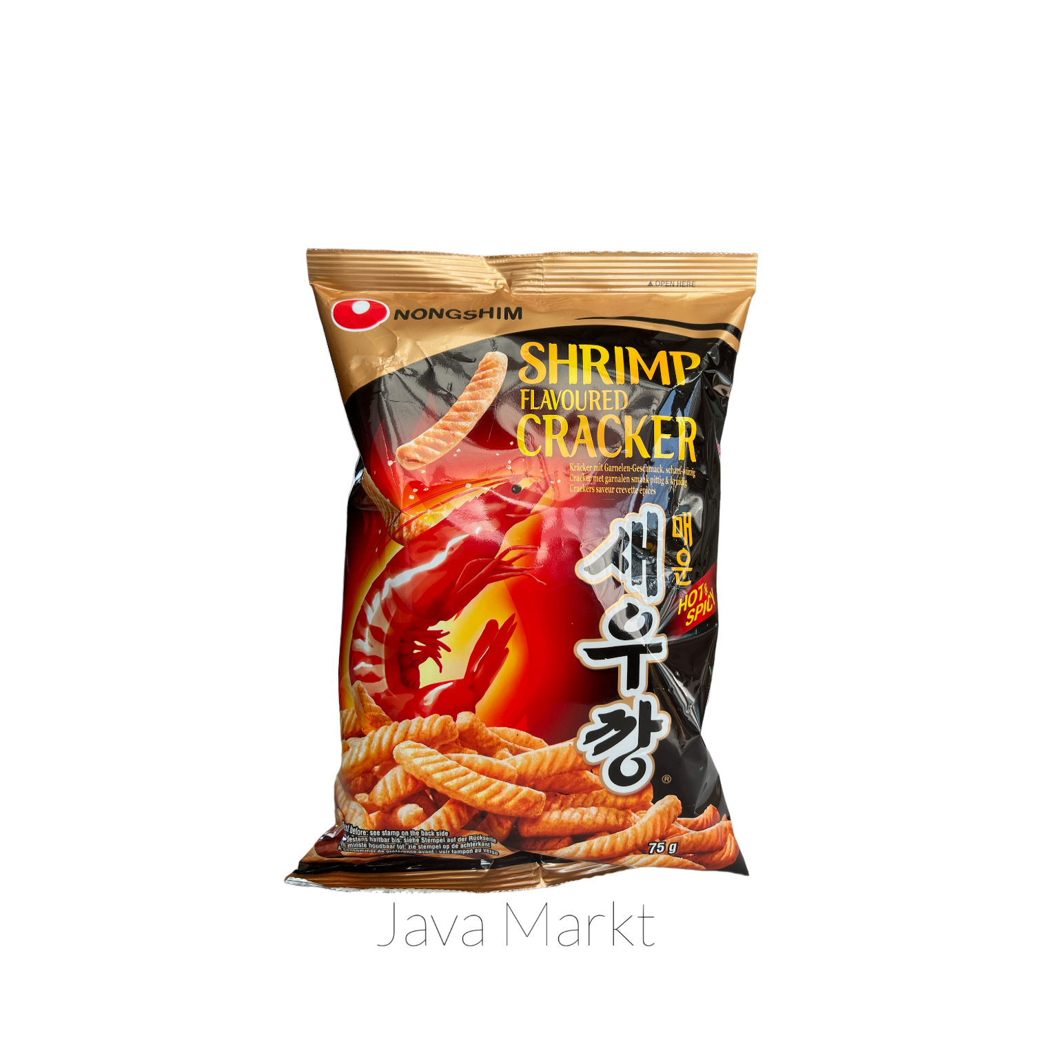 Nong Shim Shrimp Flavoured Cracker Hot & Spicy - Java Markt