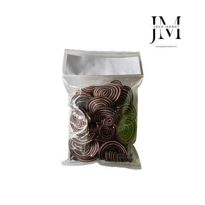 Knuspriger Kuping Gajah Snack von Amboina B.V, beliebte Vorspeise und Snack, zeigt die knusprige, goldene Oberfläche.