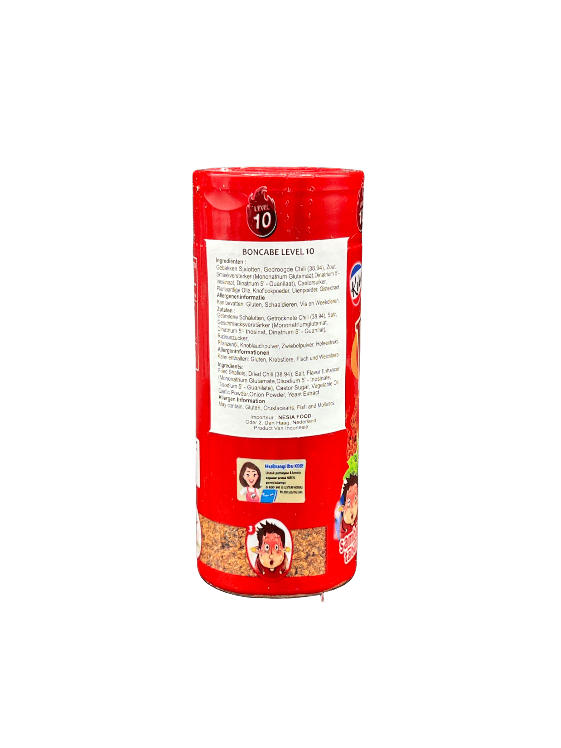 Nesia Food Kobe Boncabe Level 10 Kräuter und Gewürze in einer Packung, scharfe Gewürzmischung für würzige Gerichte