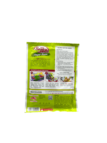 Nesia Food Sajiku Sayur Asam Kräuter und Gewürze in einer Verpackung, asiatische Würzmischung für saure Gemüsesuppen