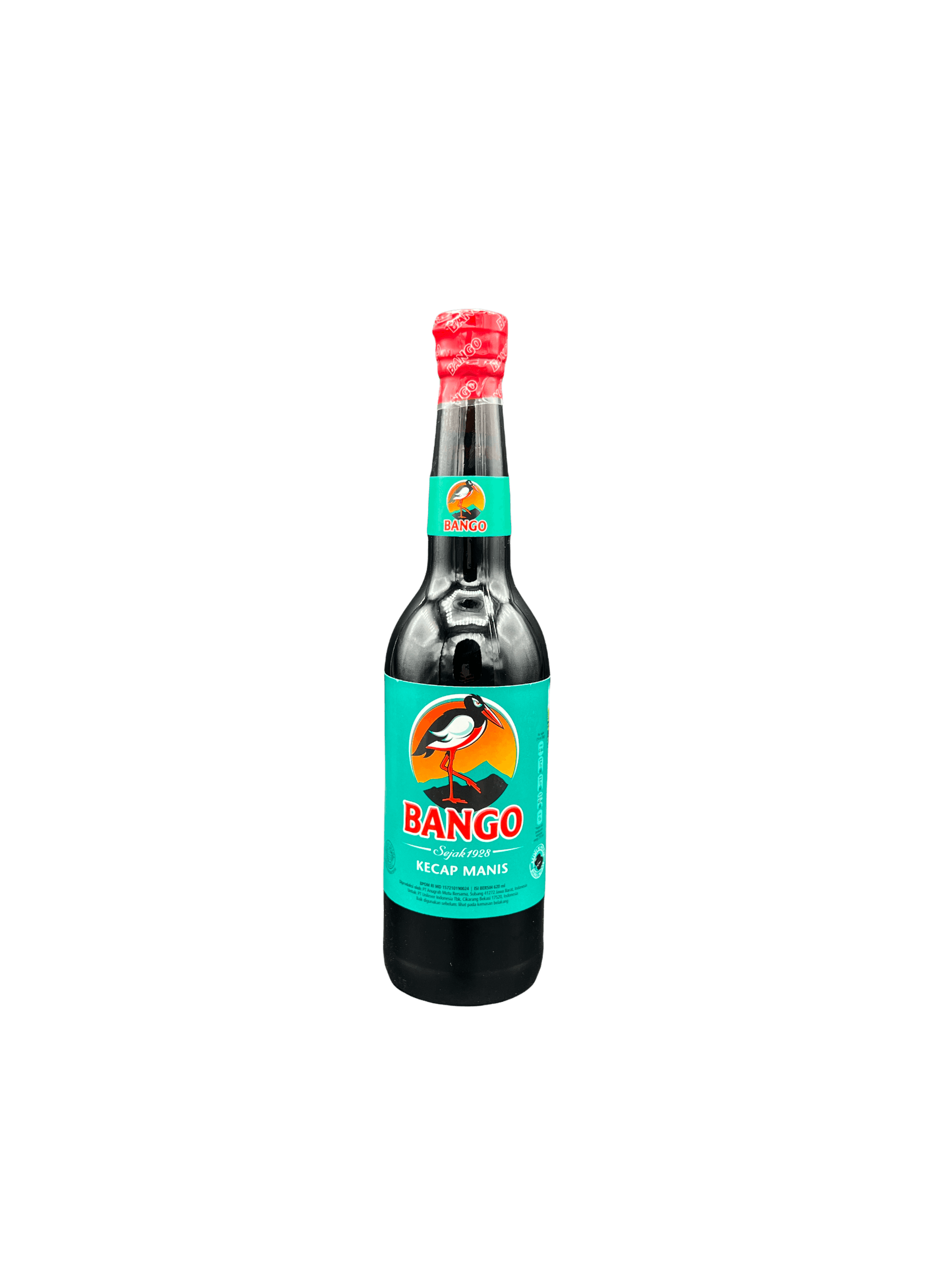 Nesia Food Bango Kecap Manis, süße indonesische Sojasauce, in Flasche, Lebensmittel, Nahaufnahme