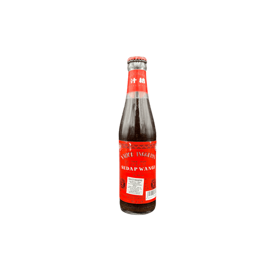 Nesia Food Sedap Wangi Saos Inggris in Flasche, würzige britische Sojasauce für Gerichte, Lebensmittel, Nahaufnahme