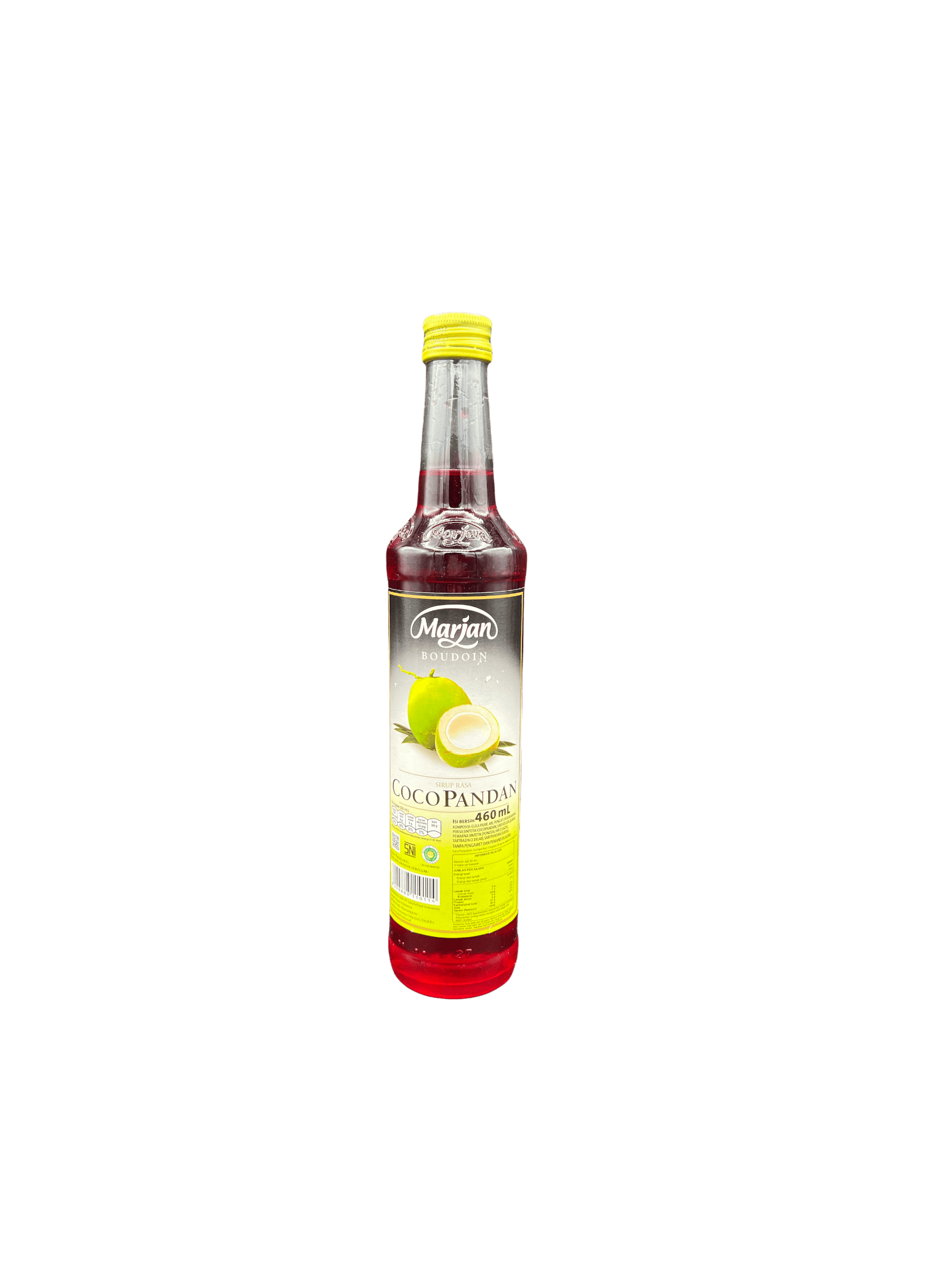 Nesia Food Marjan Sirup Rasa Cocopandan in Flasche, natürlicher Kokosnuss-Pandan-Geschmack, ideal für Getränke und Desserts