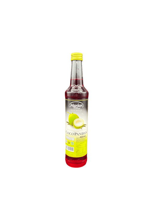 Nesia Food Marjan Sirup Rasa Cocopandan in Flasche, natürlicher Kokosnuss-Pandan-Geschmack, ideal für Getränke und Desserts