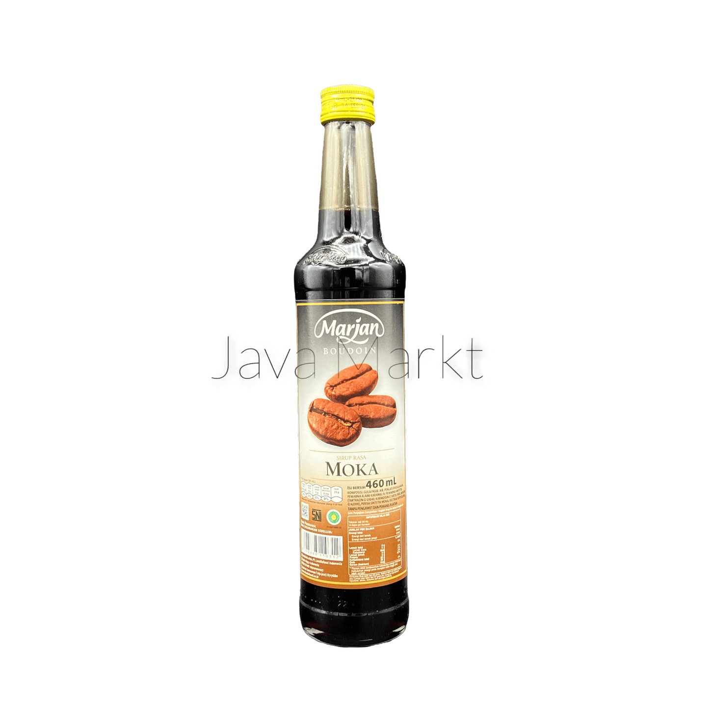 Marjan Sirup Mocca von Nesia Food, cremiger Kaffeelikör-Sirup in Flasche, ideal für Getränke und Desserts