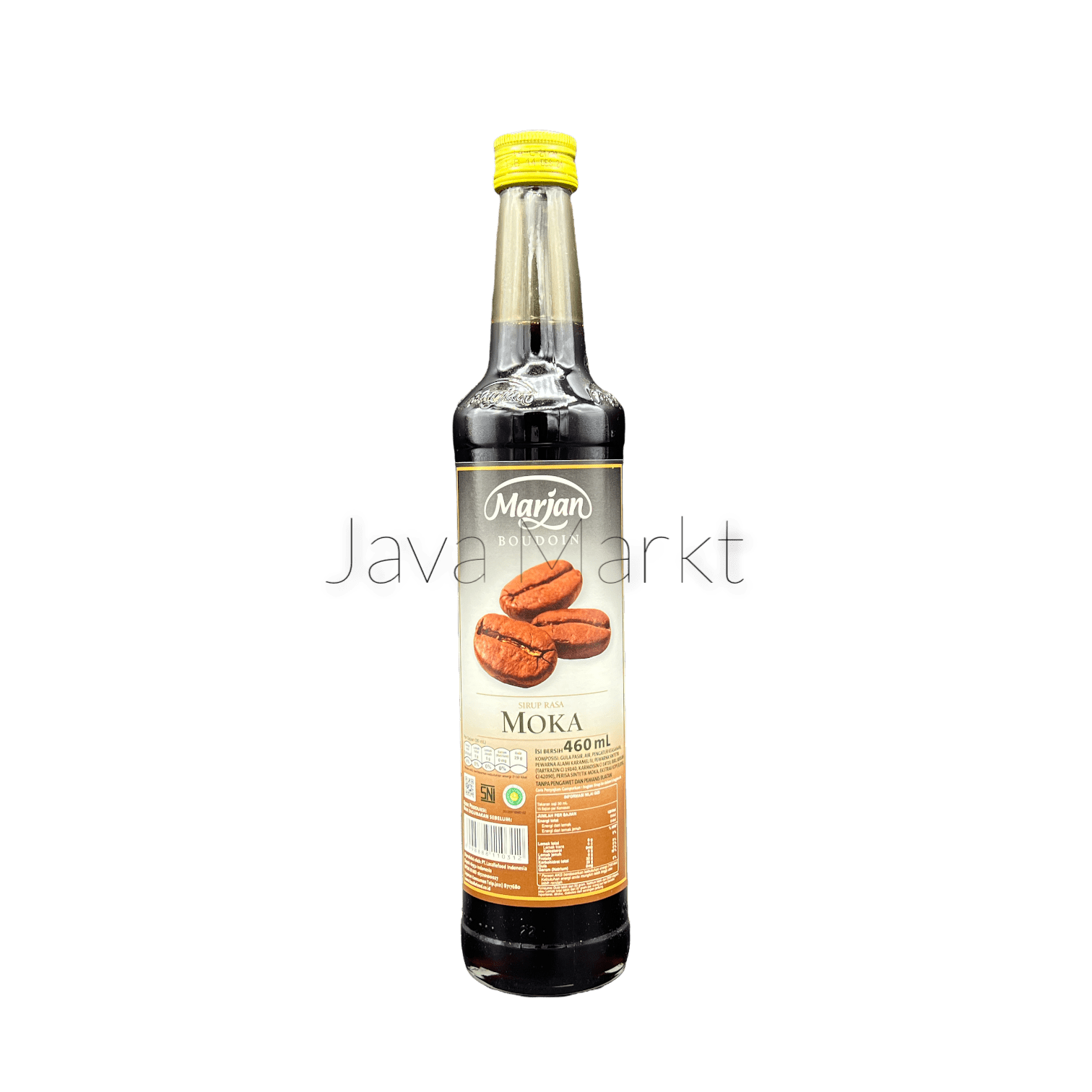 Marjan Sirup Mocca von Nesia Food, cremiger Kaffeelikör-Sirup in Flasche, ideal für Getränke und Desserts