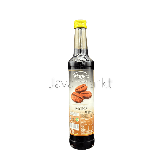 Marjan Sirup Mocca von Nesia Food, cremiger Kaffeelikör-Sirup in Flasche, ideal für Getränke und Desserts
