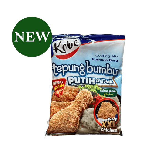 Weiße Kobe Tepung Bumbu Mehlmischung von Oriental Merchant, fein gemahlen, ideal zum Panieren und Kochen in der asiatischen Küche