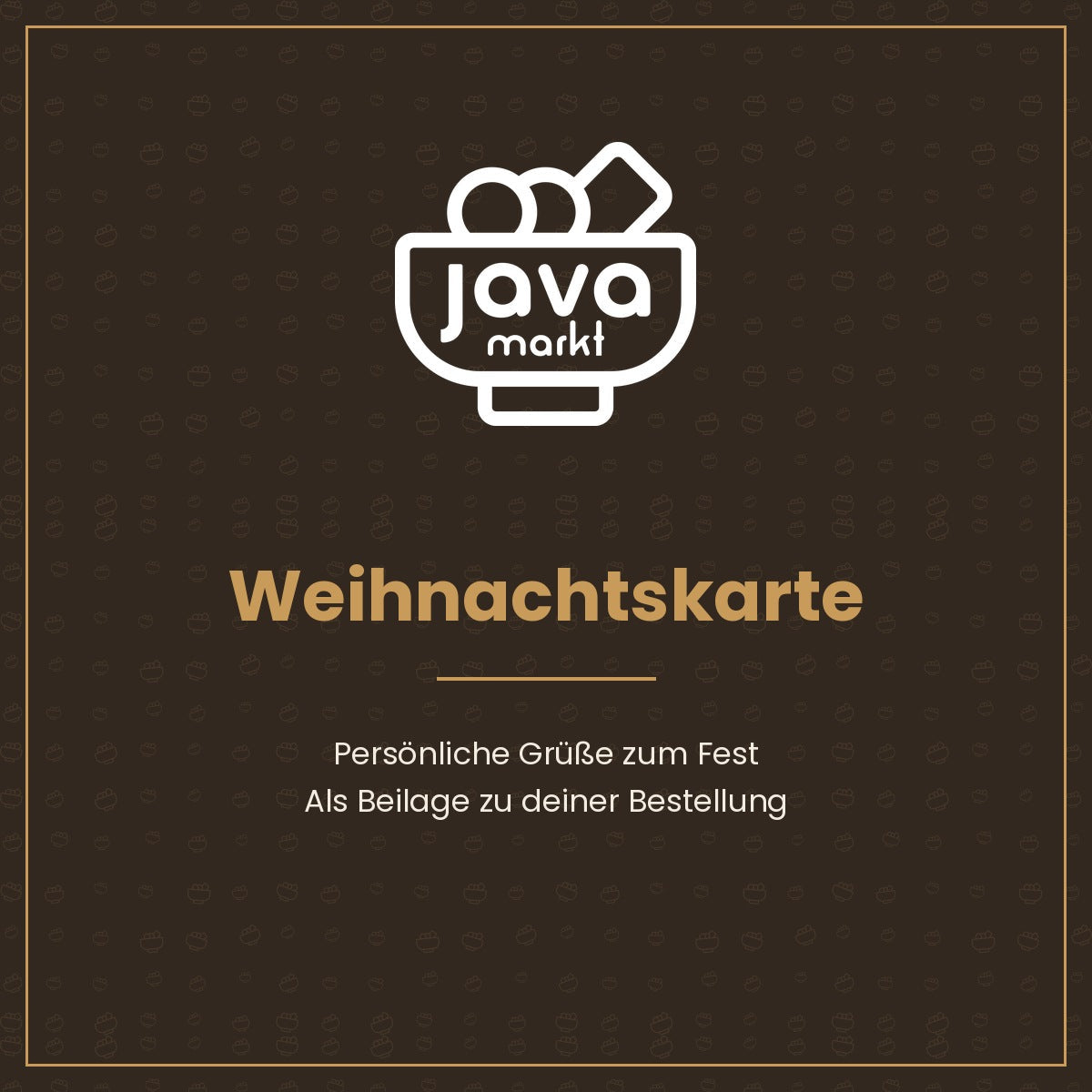 Java Markt Weihnachtskarte
