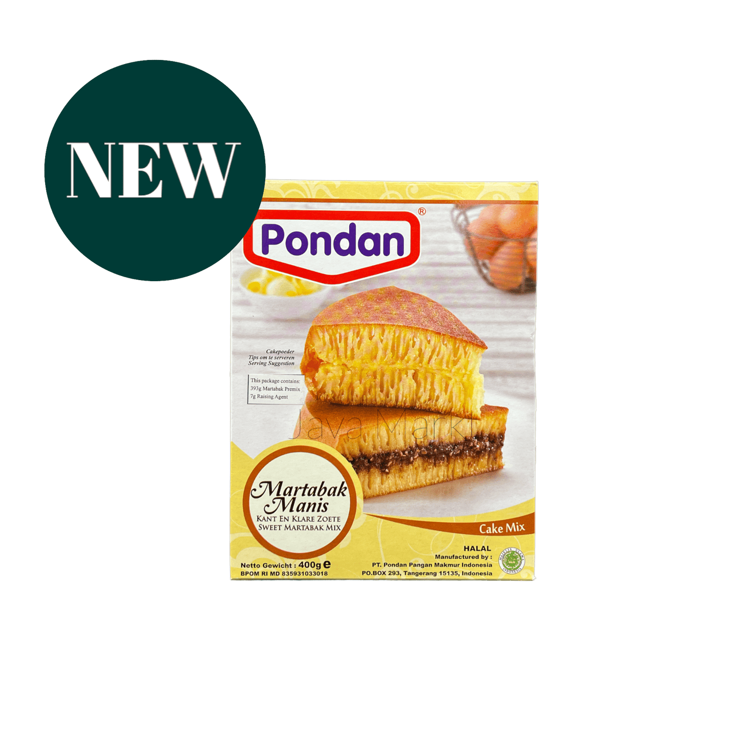 Vanka Kawat Pondan Tepung Martabak Manis, lebensmittelechte Verpackung, für süße indonesische Teigkreationen